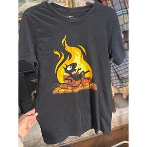 HTF Disenchantment Matt Groening Cartoon Character‎ Black T Shirt Size Medium